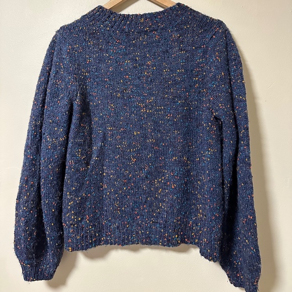 Hatley | Piper Cable Knit Pullover Sweater  Blue Confetti Multicolour   Size Med - Picture 6 of 10